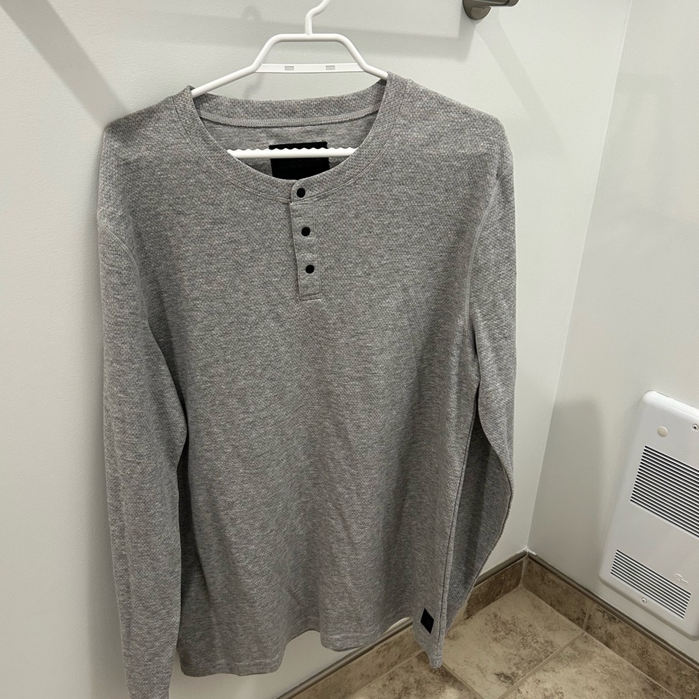 Diadora Gray Long Sleeve Tee
